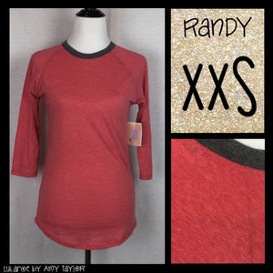 NWT LuLaRoe Randy Tee - SOLID - XXS